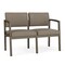 Lesro Lenox 2 Seat Tandem Seating W/ No Center Arm, 43.5 in W 24.5 in L 32 in H LS2101 - alternate 1